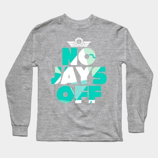 Jay All Day Washed teal Mint Foam Long Sleeve T-Shirt